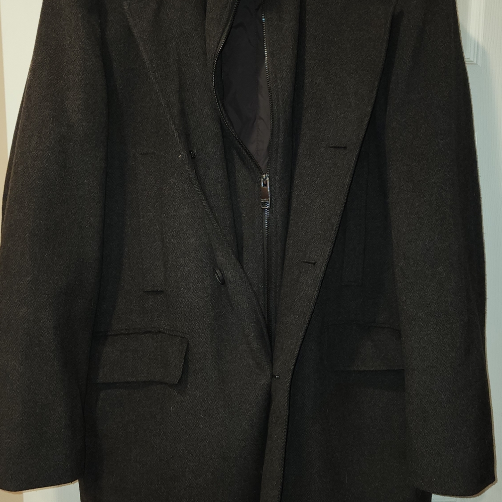 Marc New York Dark Brown Wool Coat